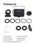 Ulanzi RT02 Portable Mini Teleprompter for Tablets DSLR Camera & Phone - Live Streaming Vlog Recording Teleprompter with Phone Clamp & Remote Control Support