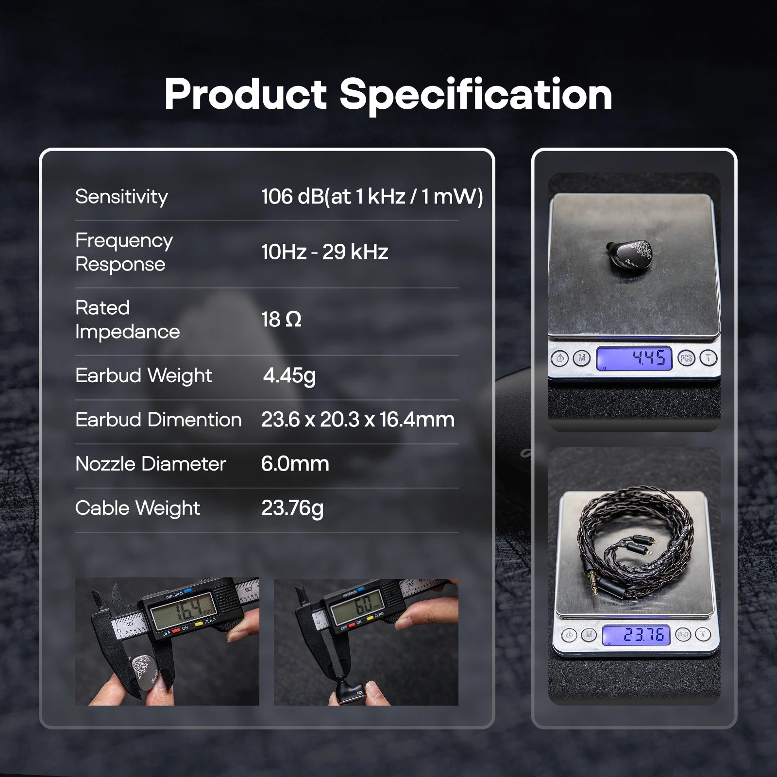 Linsoul Kiwi Ears Cadenza II IEM 10mm Titanium DD with KARS 2.0 Premium Construction Hifi Earphones & High-Quality Cable