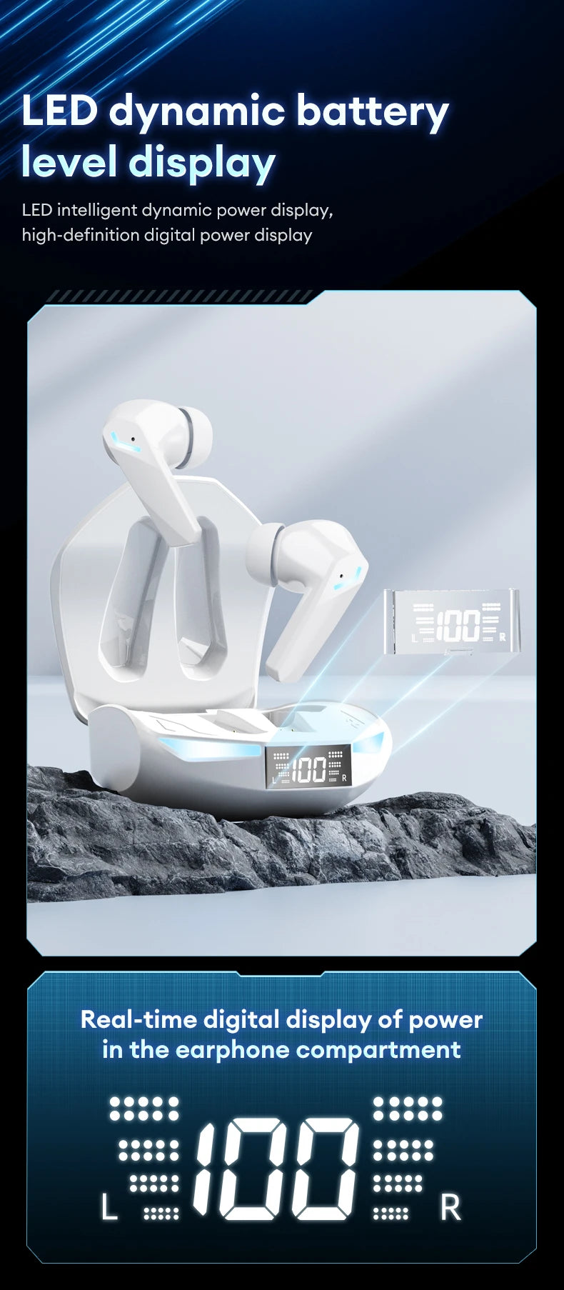 Lenovo XT53 Wireless Bluetooth Earphones TWS Headset Long Endurance HIFI Surround HD Calls Sports Waterproof Gaming Headphones