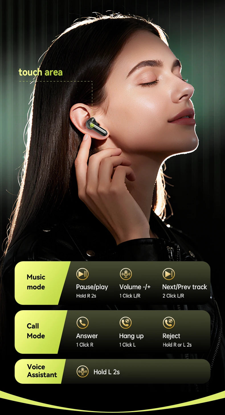 Acer In-Ear Wireless Bluetooth Headphones with Anc Active Noise Reduction, Hd Calls, Dolby Surround Sound, Large Battery, Long Battery Life, No Delay for Music and Games, Suitable for Sports, Running, and Fitness Use