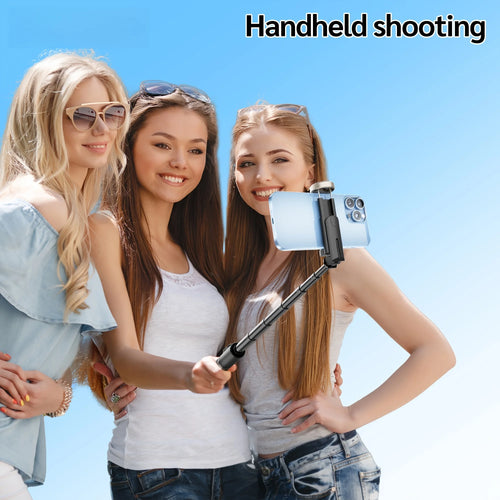 70'' Extendable Selfie Stick Tripod with Ring Light & Bluetooth Remote for Vlogging Live Travel iPhone/Android Extendable Phone Stand