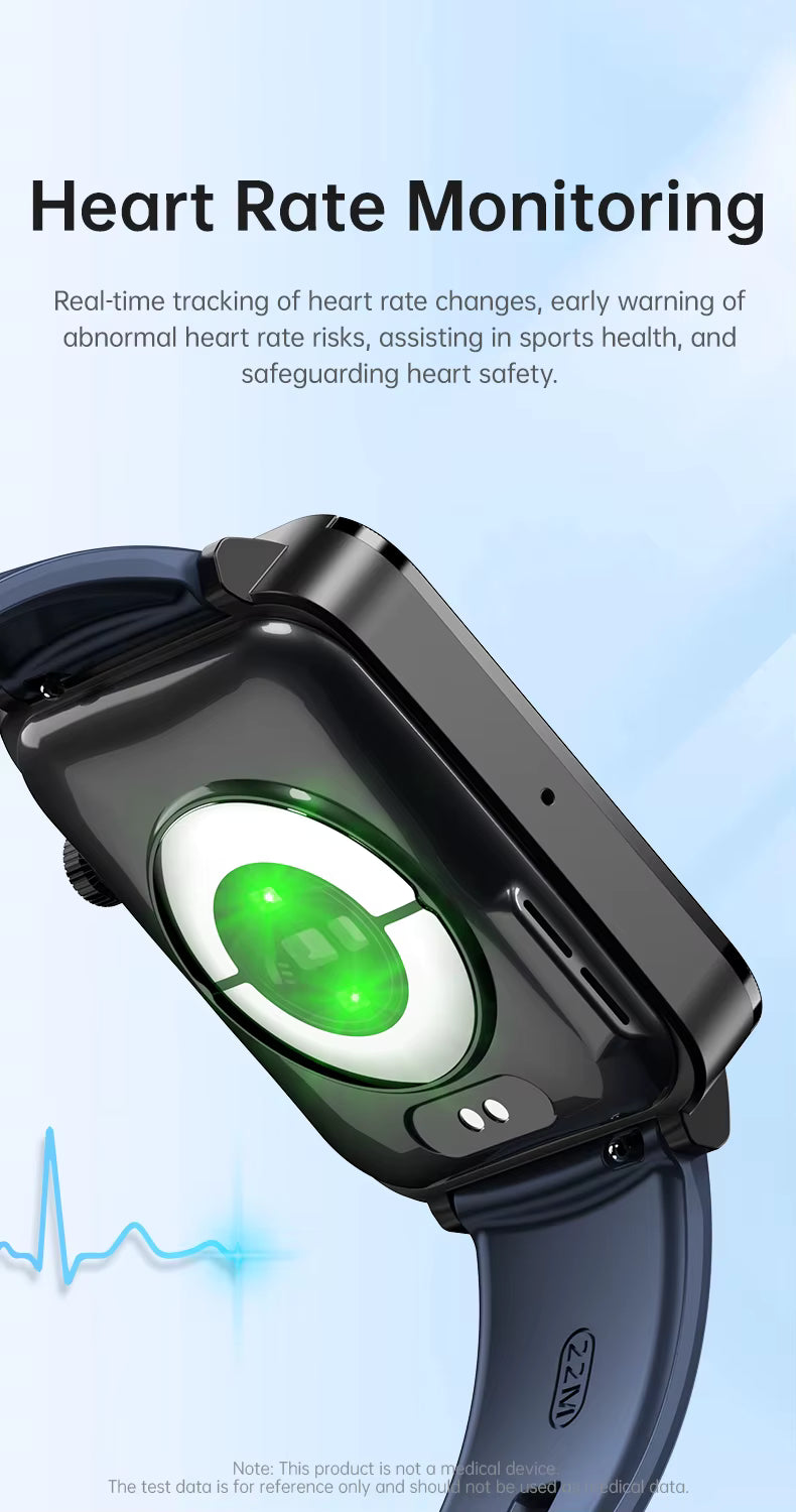 KS03 PRO Health Smart Watch For Men Women Bluetooth Calling Fitness Tracker Smartwatch E/C/G Test Outdoor 1.96" Large Screen SOS