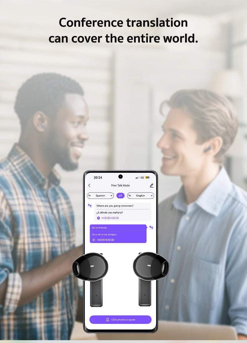 HTC NE40 TWS Wireless Earphones Bluetooth 6.0 ENC Noise Reduction Touch Control Earphones Touch Control Sports Headphones