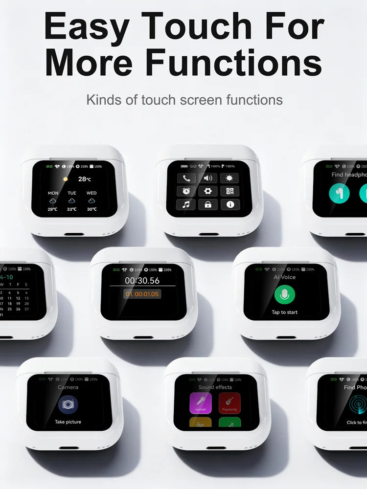 Real Time Translators Headphones Wireless Earphones Noise Canceling IPX7 Waterproof Smart Touch Control Kids Women Men Earbuds