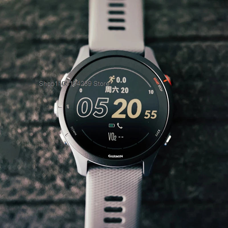 Garmin Forerunner 255 Sports Smartwatch 46mm 1.3'' Color Screen 14 Days Battery Life 4GB RAM NFC Bluetooth Wifi 5ATM Waterproof
