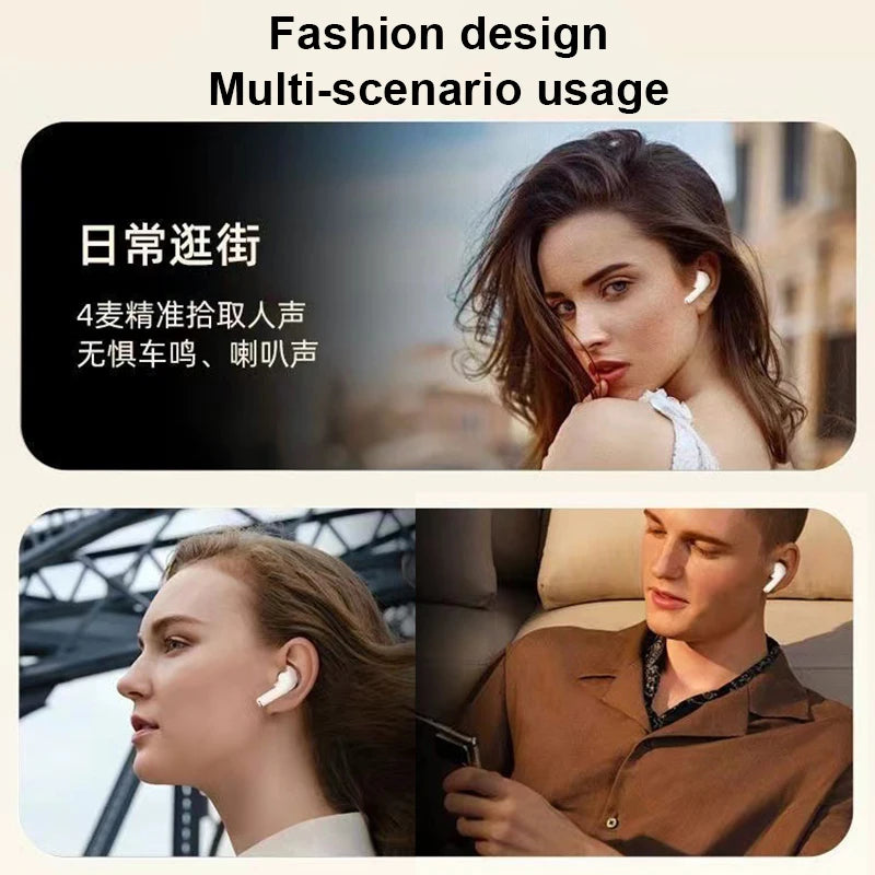 For Xiaomi Lenovo Bluetooth Earphone Wireless Headphone HiFi Stereo Headset HD-calling Noise Cancelling Earbud AIR-J87 Handsfree