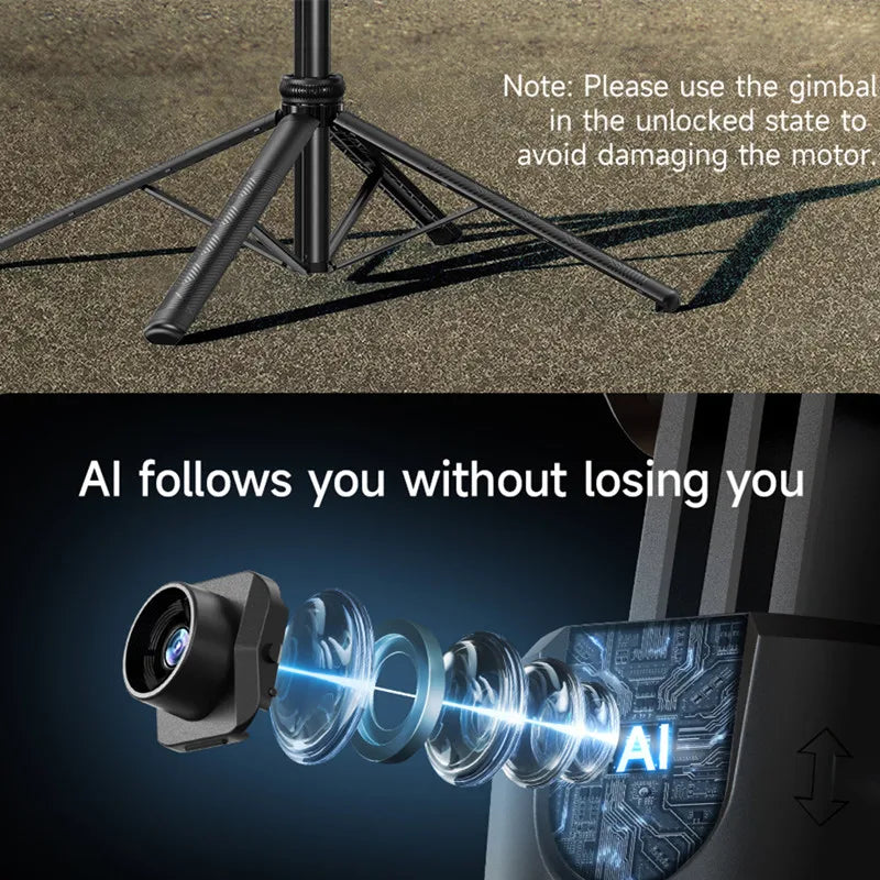FGCLSY C17 AI Face-Tracking Selfie Stick Tripod