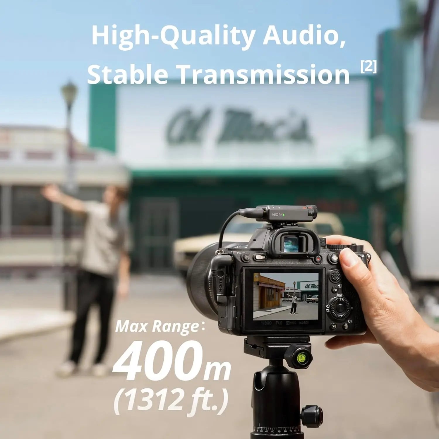 DJI Mic Mini Wireless Microphone 48-Hour Operation w/ Case Two-Level Active Noise Cancelling