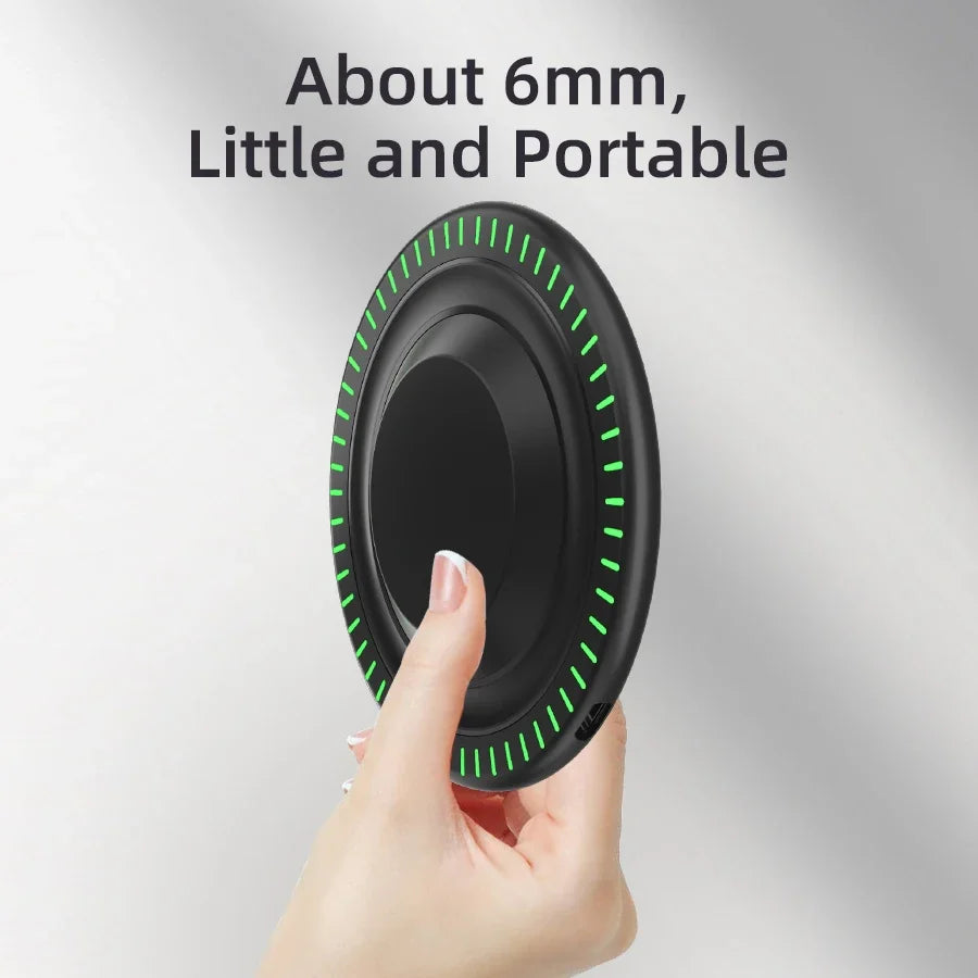 Fast Wireless Charger Pad – Qi Charging Dock for iPhone 16/15/14/13/12/X/XS Max & Samsung, Xiaomi, Huawei Phones.