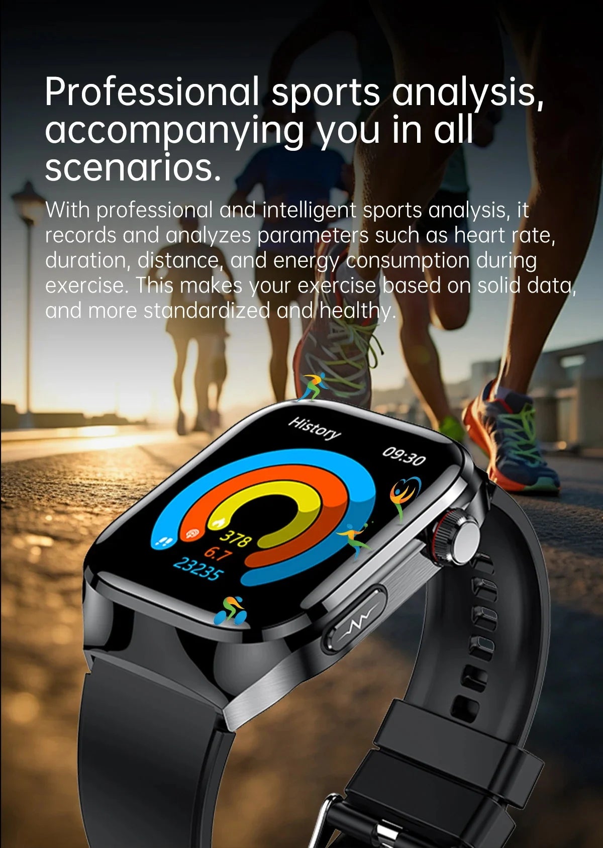 New Nursing Level Blood Pressure Laser Therapy Diagnosis Smart Watch Men Women Clock ECG+PPG Uric Acid Lipid Heart Rate Watches