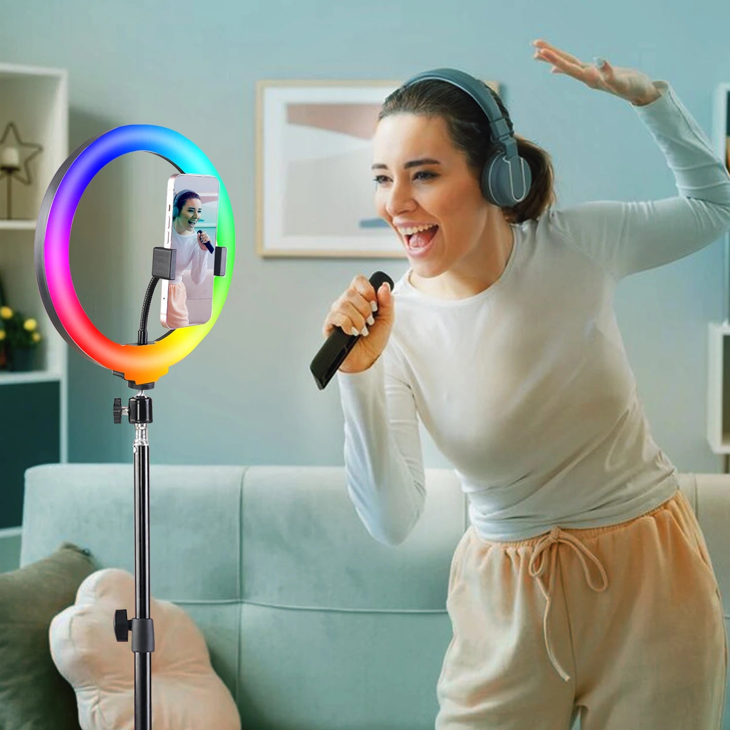 UEGOGO 12" LED Selfie Ring Light Kit
