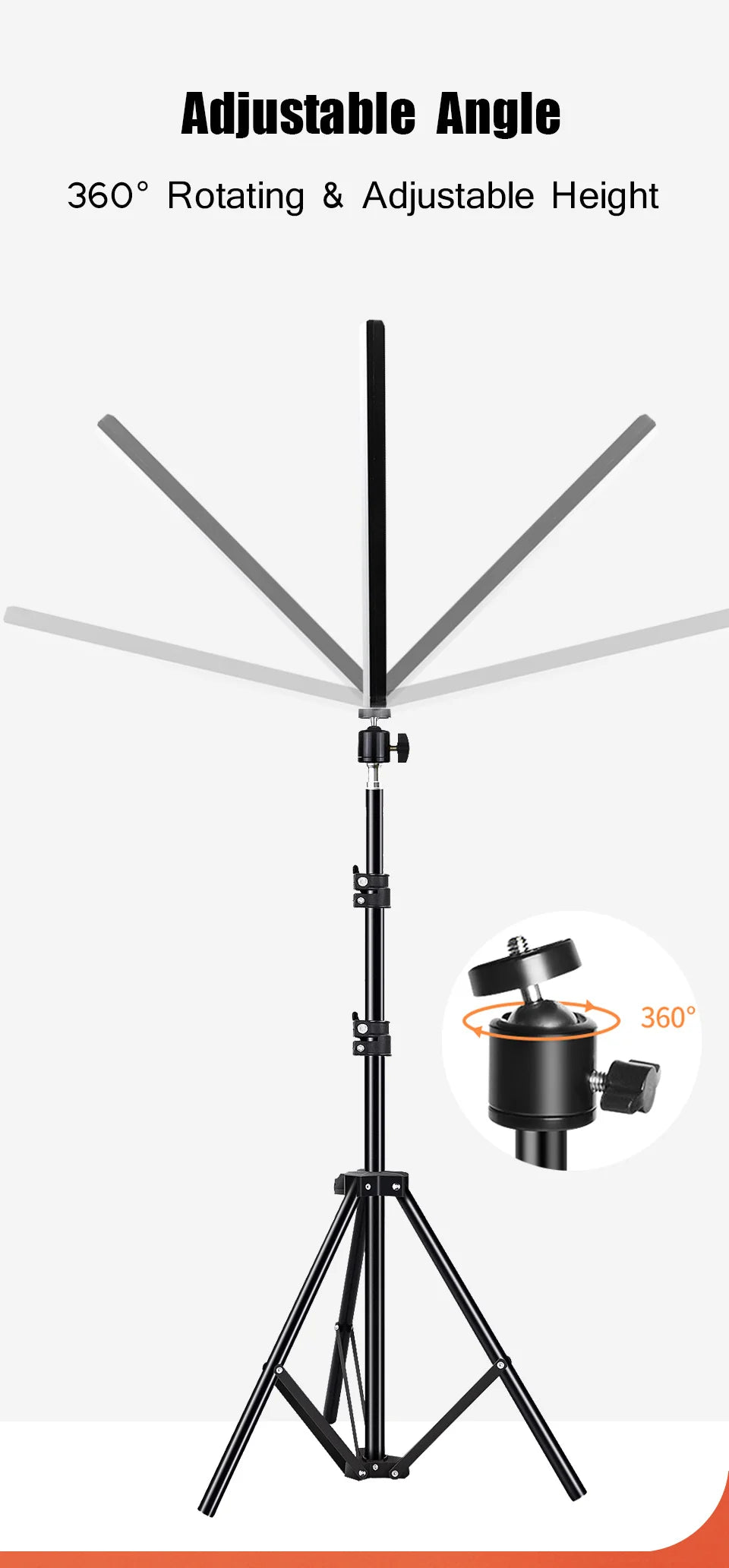 LED Video Conference Lighting Selfie Light with Tripod for Photo Studio Shooting Live Streaming TikTok Zoom Eye-catching Bi-Color Photo Studio Lamp