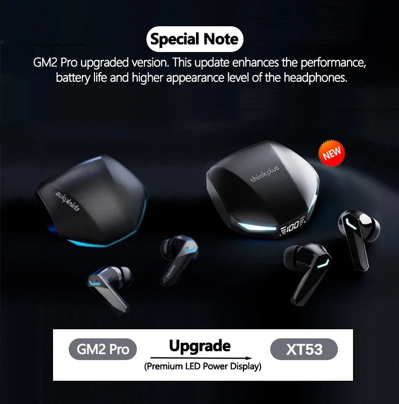 Lenovo XT53 Wireless Bluetooth Earphones TWS Headset Long Endurance HIFI Surround HD Calls Sports Waterproof Gaming Headphones