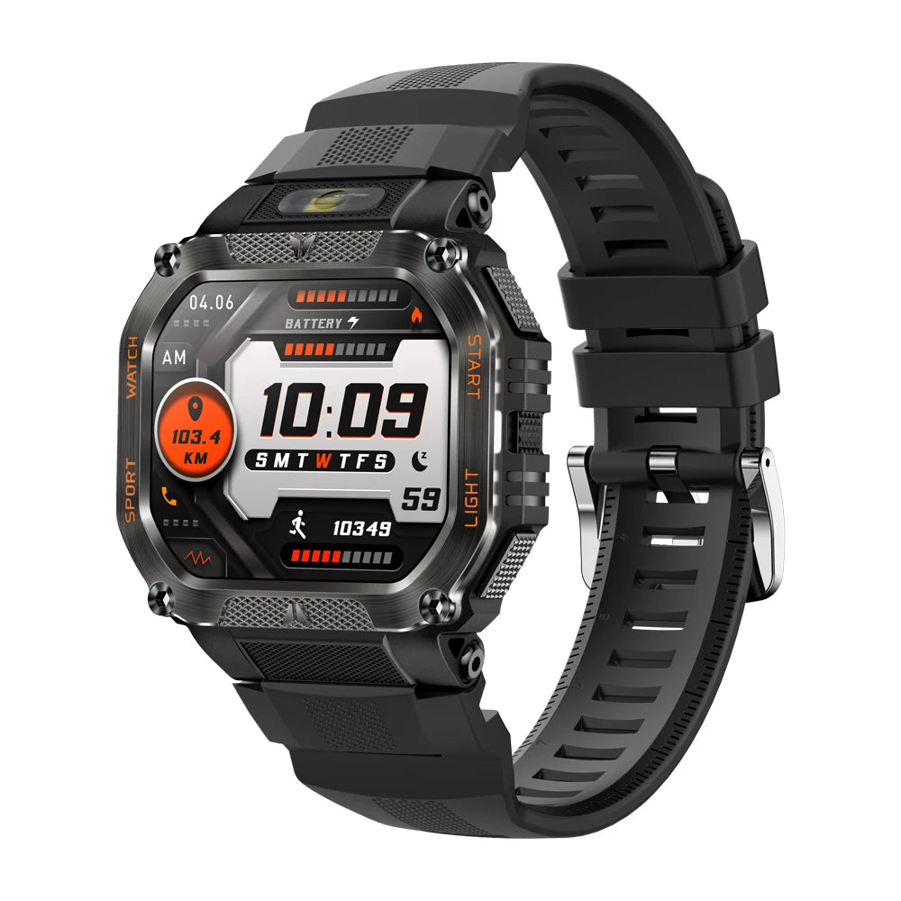 2025 COLMI P85 Smart Watch Men Bluetooth Call Outdoor Rugged Smartwatch 3ATM IP68 Waterproof Flashlight Sports Fitness Watches