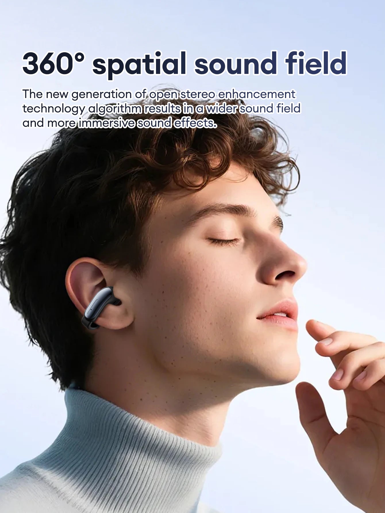 Lenovo LES-108 Bone Conduction TWS Ear Clips Earphones Wireless Bluetooth V6.0 Earbuds Sports Headphones Al Call Noise Reduction