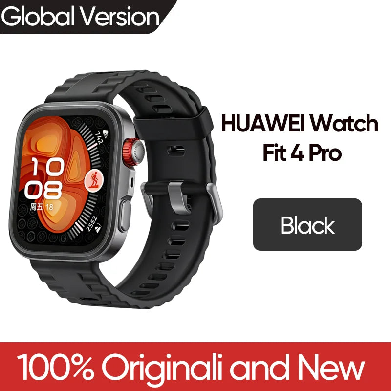 2025 New HUAWEI Watch Fit 4 Pro Smartwatch 1.82 inch AMOLED Display Sapphire Glass ECG Compatible with iOS & Android Support NFC
