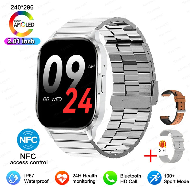 Ultra Thin Smart Watch Man Women Screen Always Display Time Sports Bracelet Bluetooth Call Fashion Smartwatch Health Custom dial
