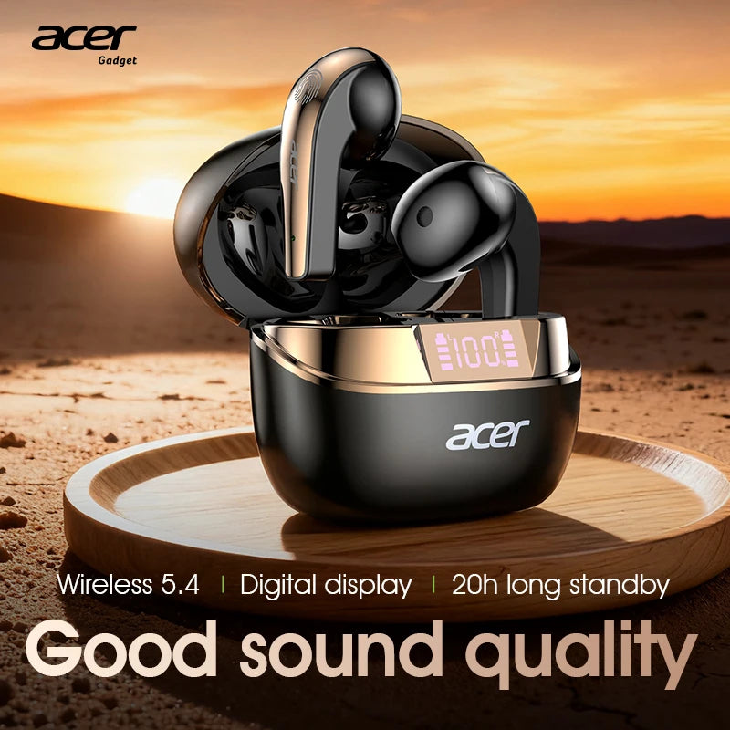 [Official Acer Product] Ohr554 New Wireless Bluetooth Headphones In-Ear Design Comfortable for Wearing Sports Running Calls Noise Reduction Stereo Sound Quality