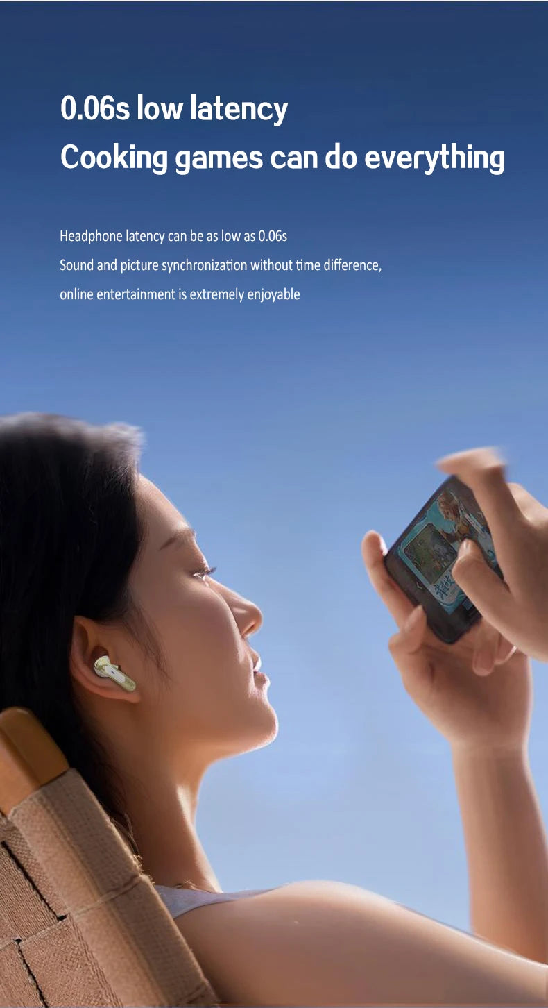 For xiaomi Lenovo Bluetooth Headphone Wireless Headset Quality HiFi Stereo Earphone ENC-calling Noise Reduction Earbuds