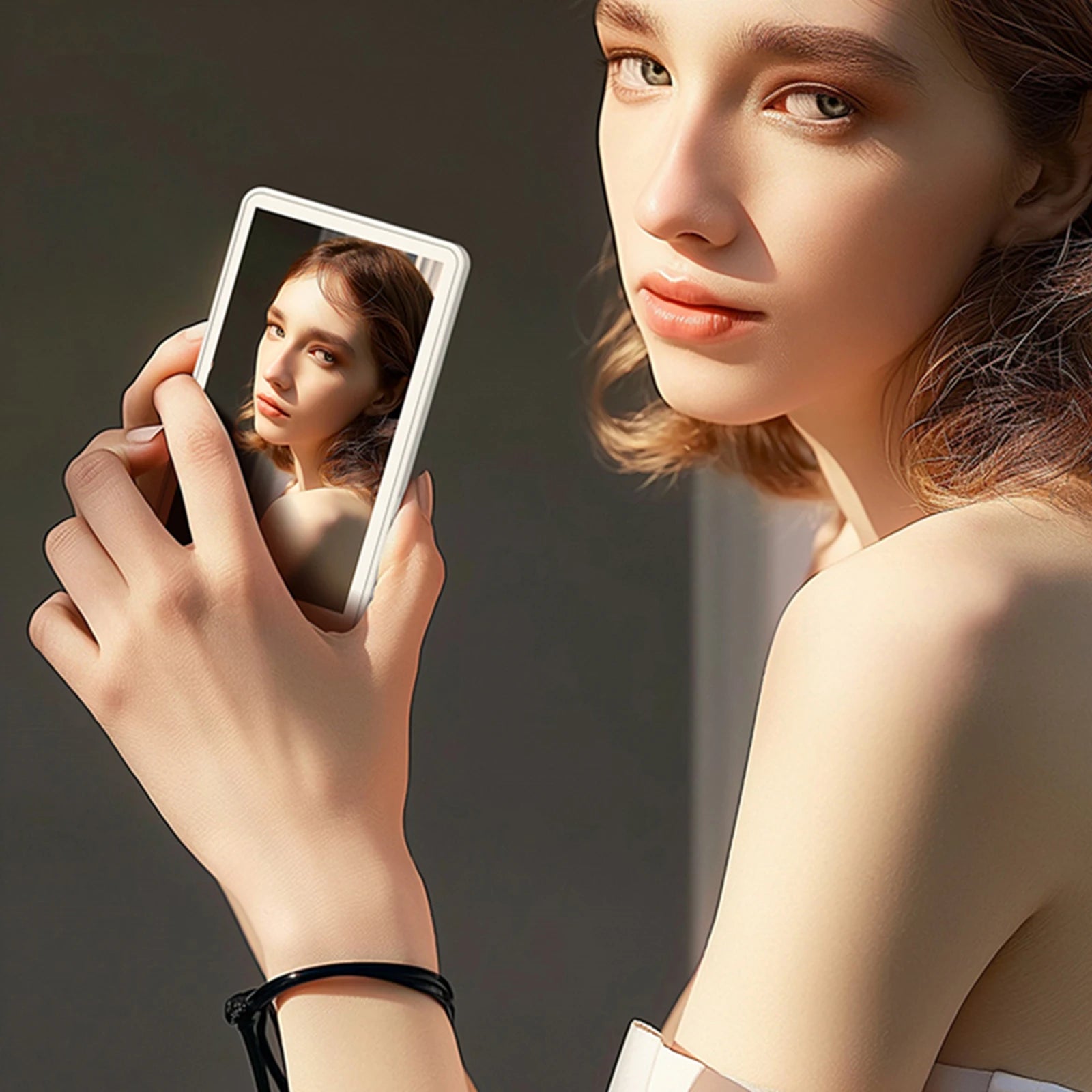 Magnetic Smartphone Monitor Screen – Rear Camera Vlog & Selfie Display for Live Streaming & Video Recording (Android & iPhone)