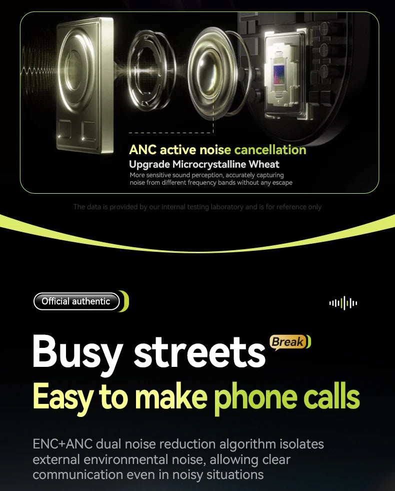 Acer In-Ear Wireless Bluetooth Headphones with Anc Active Noise Reduction, Hd Calls, Dolby Surround Sound, Large Battery, Long Battery Life, No Delay for Music and Games, Suitable for Sports, Running, and Fitness Use