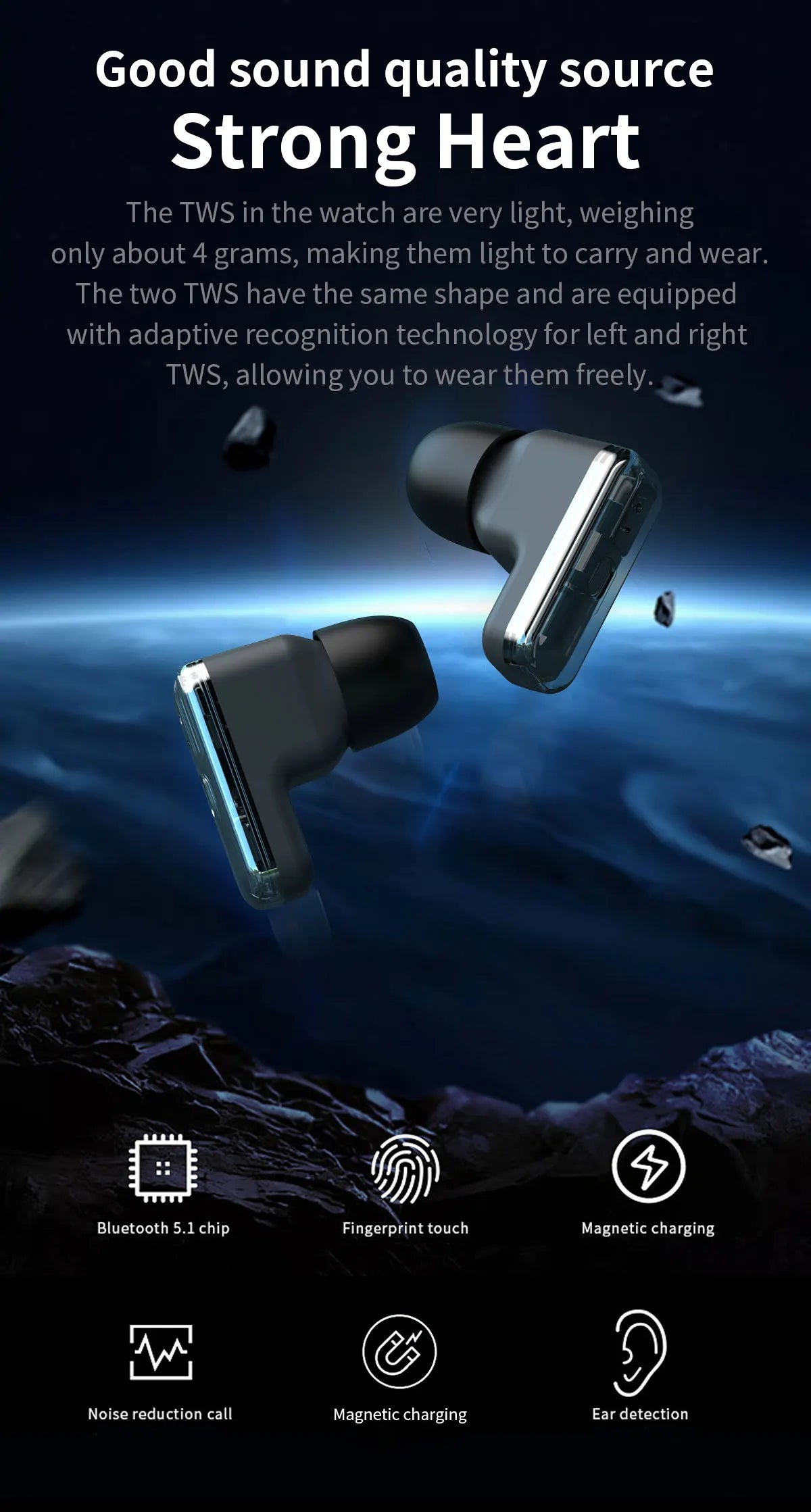 2026 T-REX3 New 2 in 1 Smartwatch With Earbuds Smartwatch TWS Bluetooth Earphone Heart Rate Blood Oxygen Monitor Sports Watch