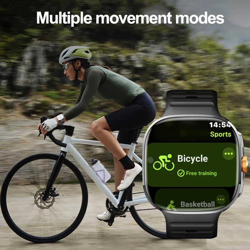 4G/5G Smartwatch 2.4 Inch HD AMOLED Screen 190° Rotary Camera GPS WiFi Android 10.0 Smart Watch with Heart Rate & Sleep Tracker