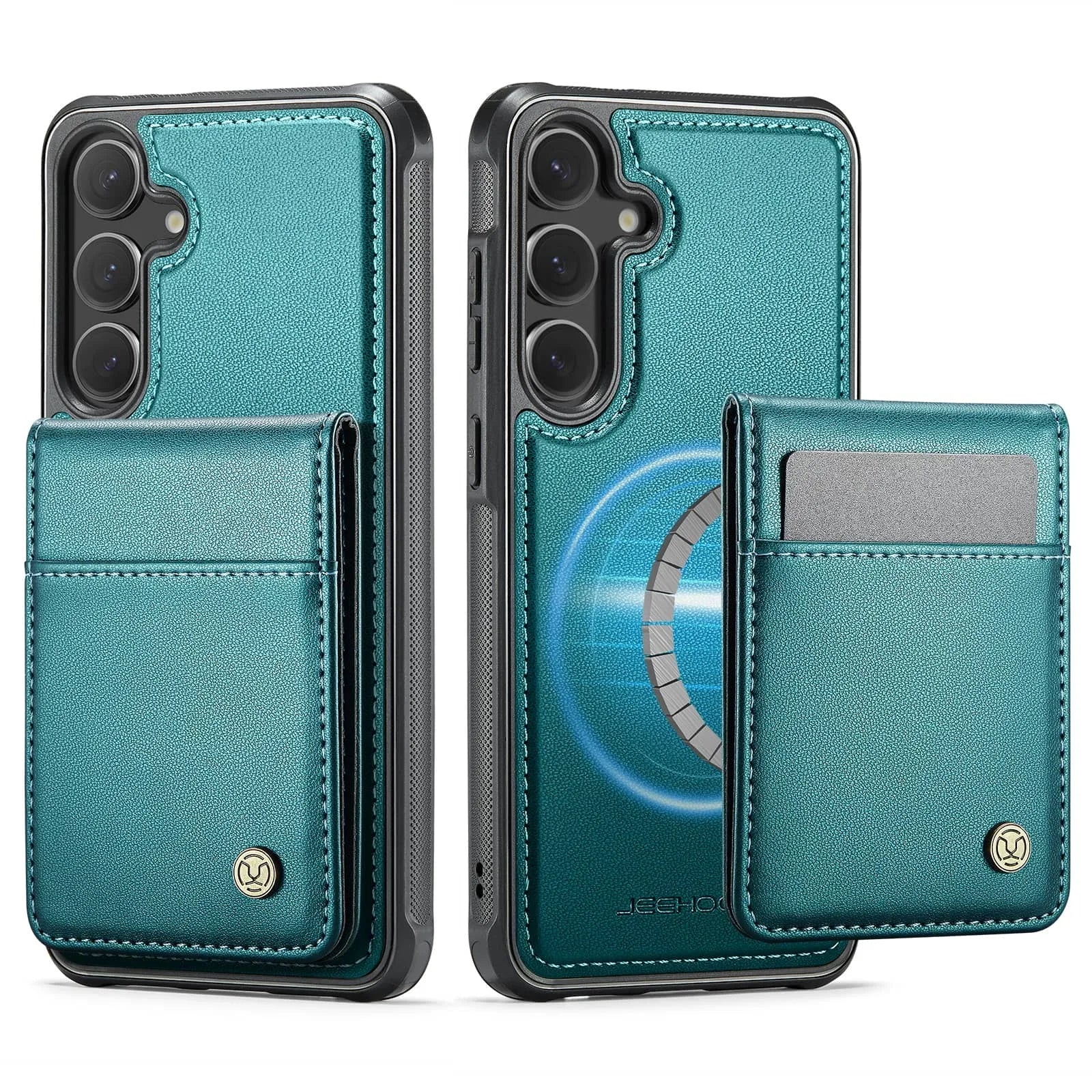 WeFor Magnetic Leather Wallet Case for Samsung Galaxy S24–S25