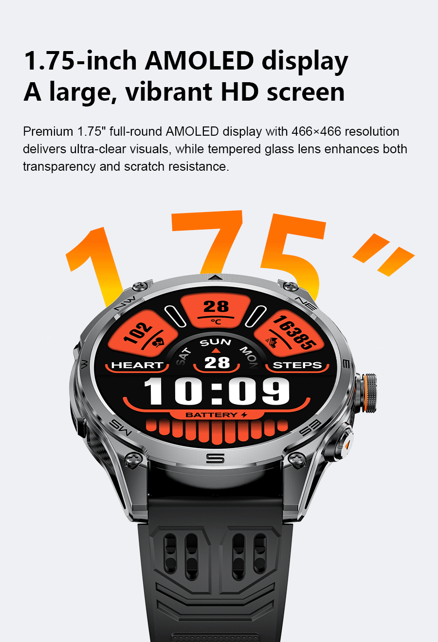 2026 Ultra New Built in GPS Compass Smart Watch 1000mAh Battery 10ATM Waterproof Sports tracker Outdoors Military Smartwatches