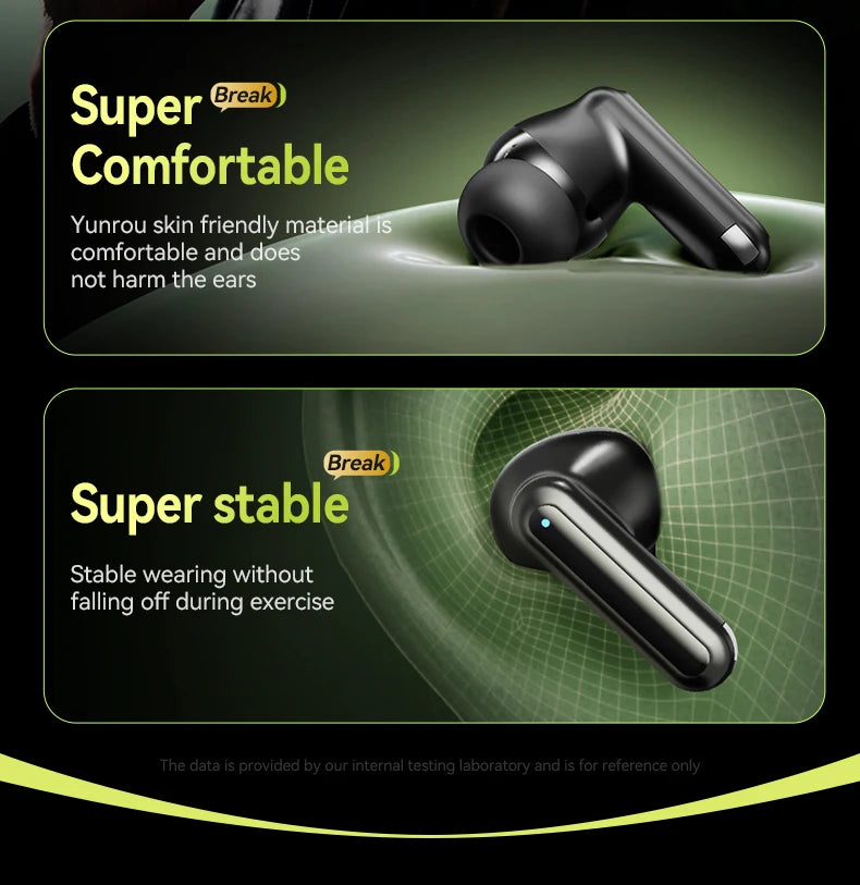 Acer In-Ear Wireless Bluetooth Headphones with Anc Active Noise Reduction, Hd Calls, Dolby Surround Sound, Large Battery, Long Battery Life, No Delay for Music and Games, Suitable for Sports, Running, and Fitness Use