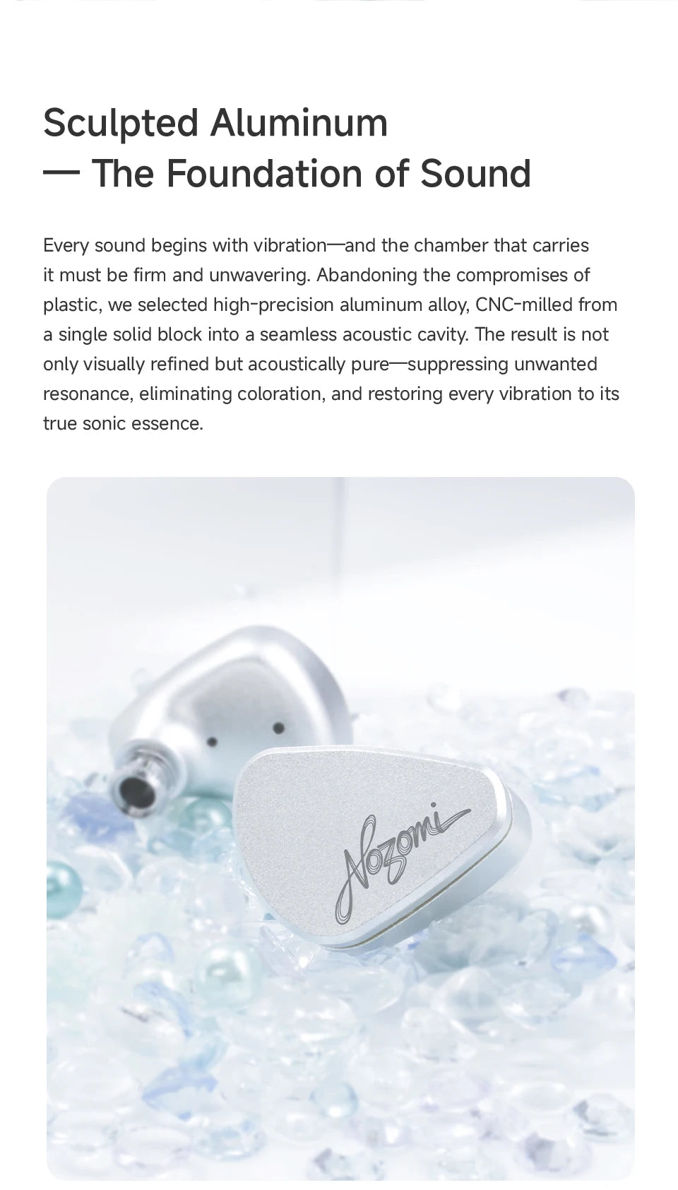 CVJ NOZOMI In-Ear Earphones 2DD+1PD New Planar 3 Unit HIFI Earbuds Interchangeable Panel Nozzle (Anime Collaboration)