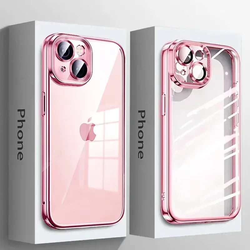 High Quality Plating Clear Phone Case
