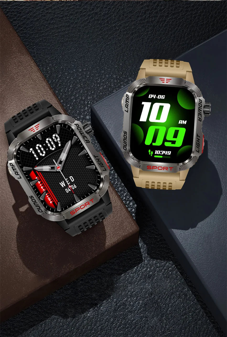 2026 Military Smart Watch with GPS Compass Waterproof Bluetooth Call Functionality And GPS Sport Tracker for Outdoor Activities