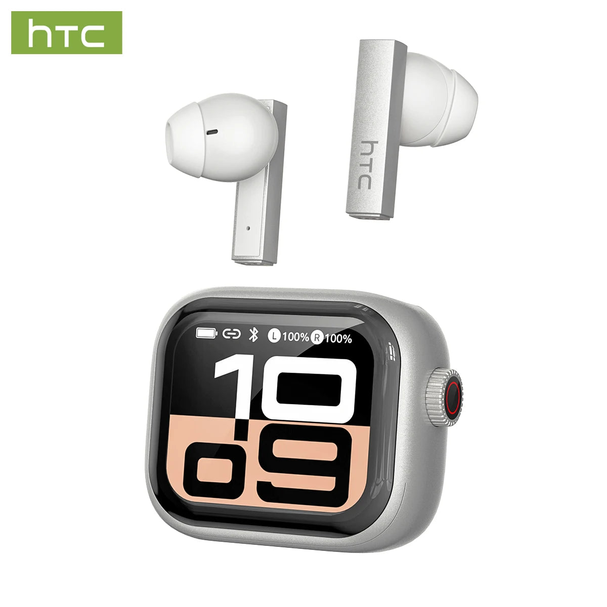 HTC NE40 TWS Wireless Earphones Bluetooth 6.0 ENC Noise Reduction Touch Control Earphones Touch Control Sports Headphones