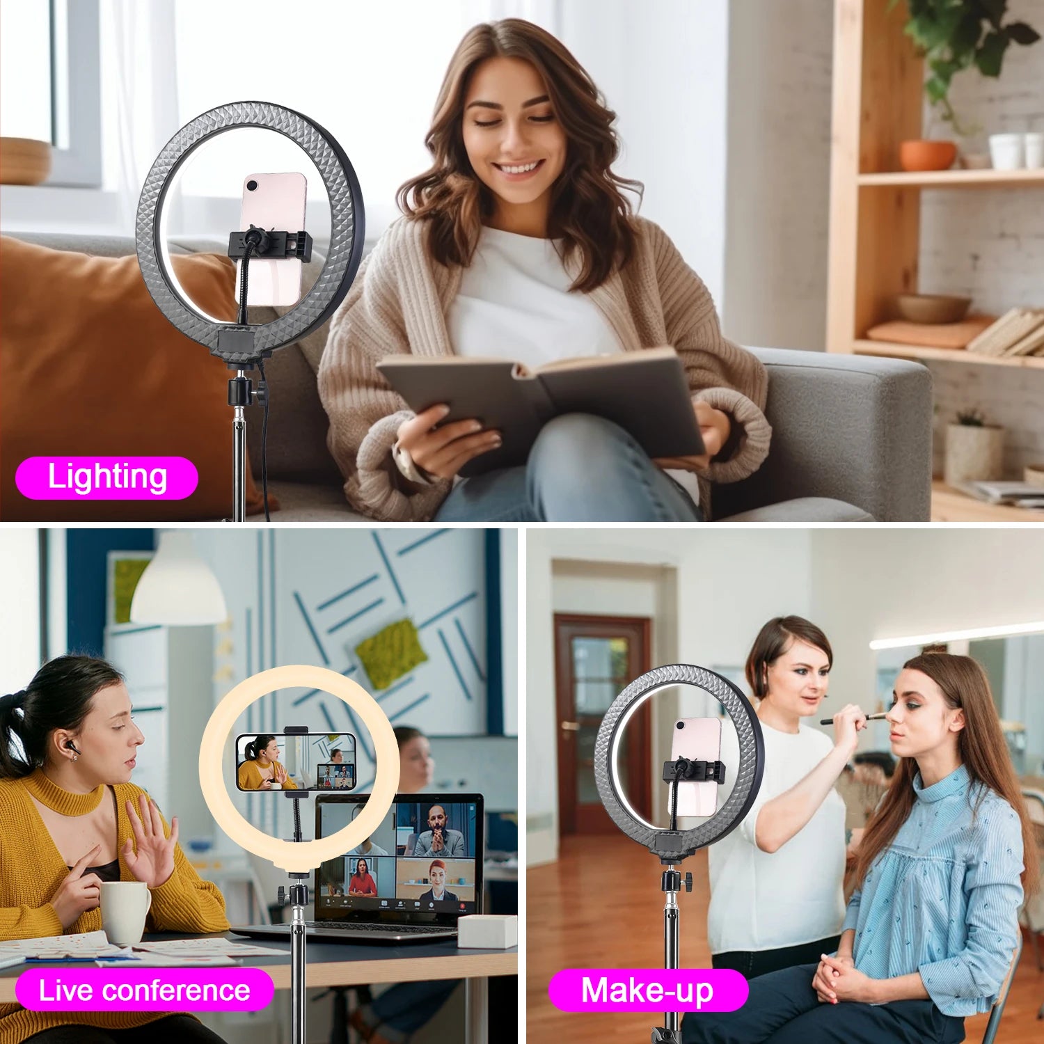 UEGOGO 12" LED Selfie Ring Light Kit