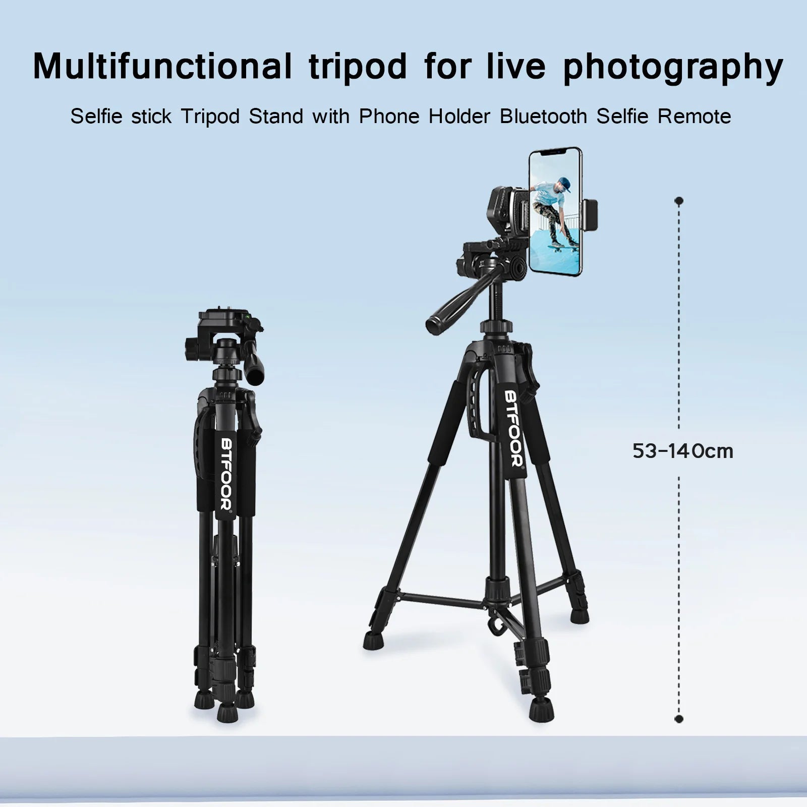 BTFOOR 3520 Professional Aluminum Tripod