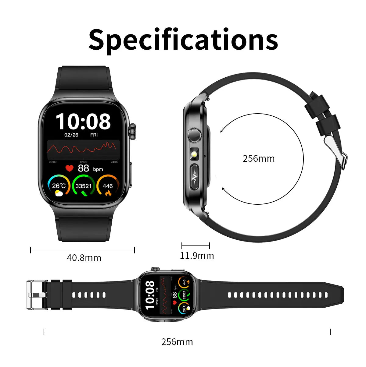 2026New Smart Watch Men Women AI Human Health diagnosis ECG+HRV Blood Pressure Uric acid Blood lipid Bluetooth Call Smartwatch