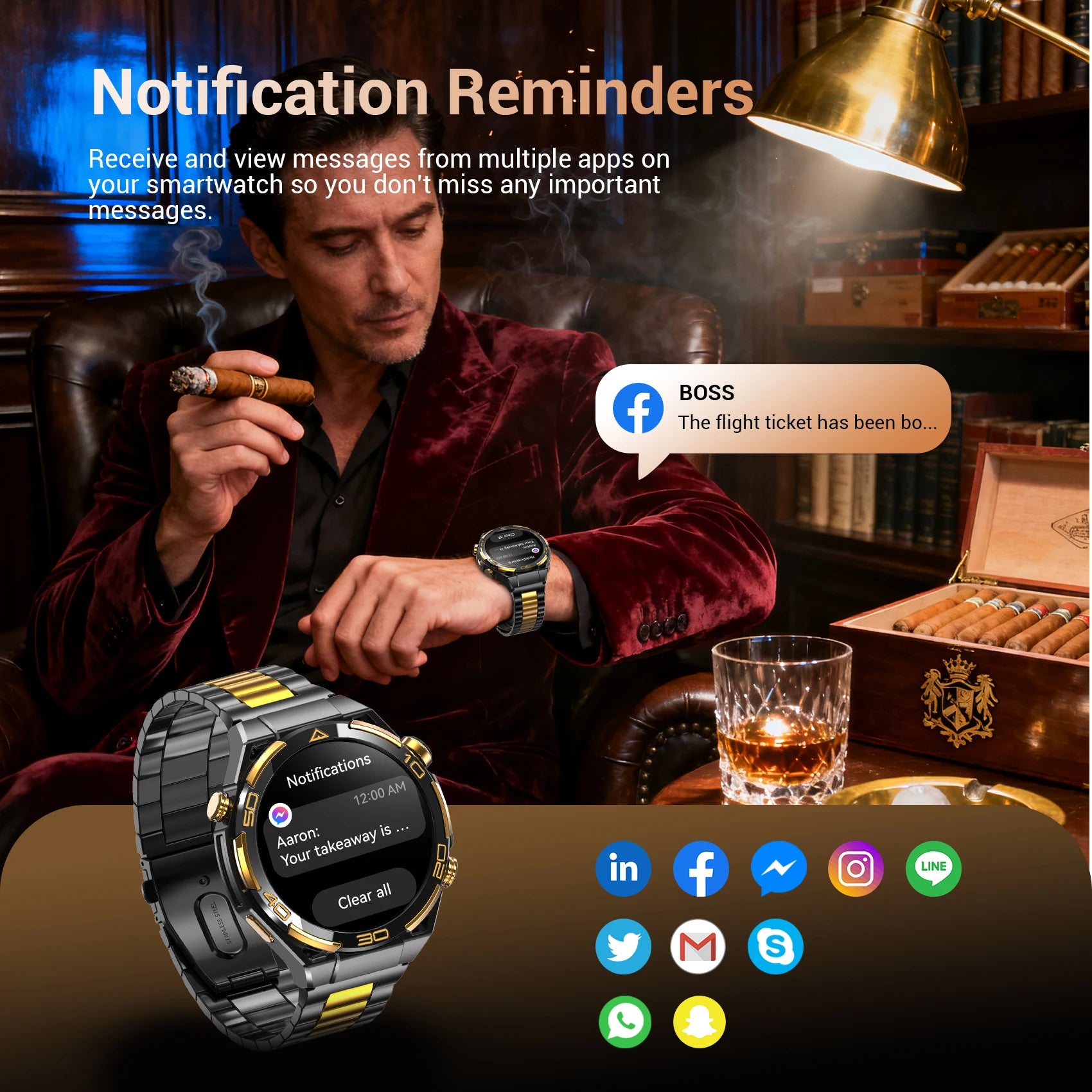 New Blackview W90 Pro GPS Smart Watch 1.43" HD AMOLED Display, 900mAh/ 20Days Standby Bluetooth Waterproof Sport Watch for Men