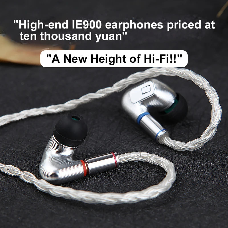IE900 original unit high-end customized in ear high fidelity wired earphones with mmcx interface, universal for mobile phones