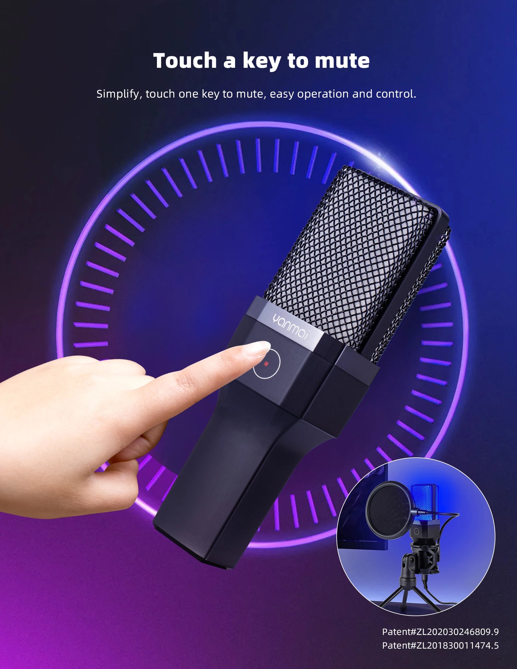 Professional USB Condenser Microphone Kit – Gaming & Podcast Mic for PC/Laptop, Wired Studio Recording Mic for Streaming, Karaoke & Voice Overs.