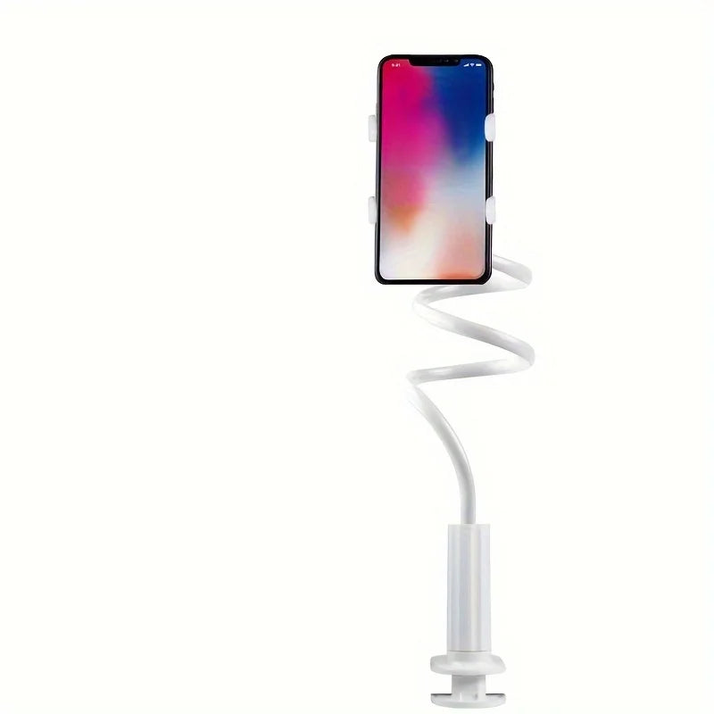 Flexible Gooseneck Phone Holder Lazy Bedside Desktop Clamp Bracket with Long Arm And Handle for Overhead Live Streams