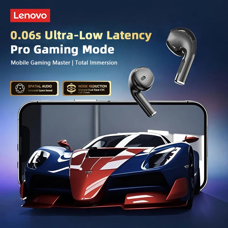 Lenovo LP2 Pro Bluetooth 5.4 Earbuds Semi-In Ear Clear Call HIFI Sound Quality Wireless Earphones Lightweight Comfort Headphones