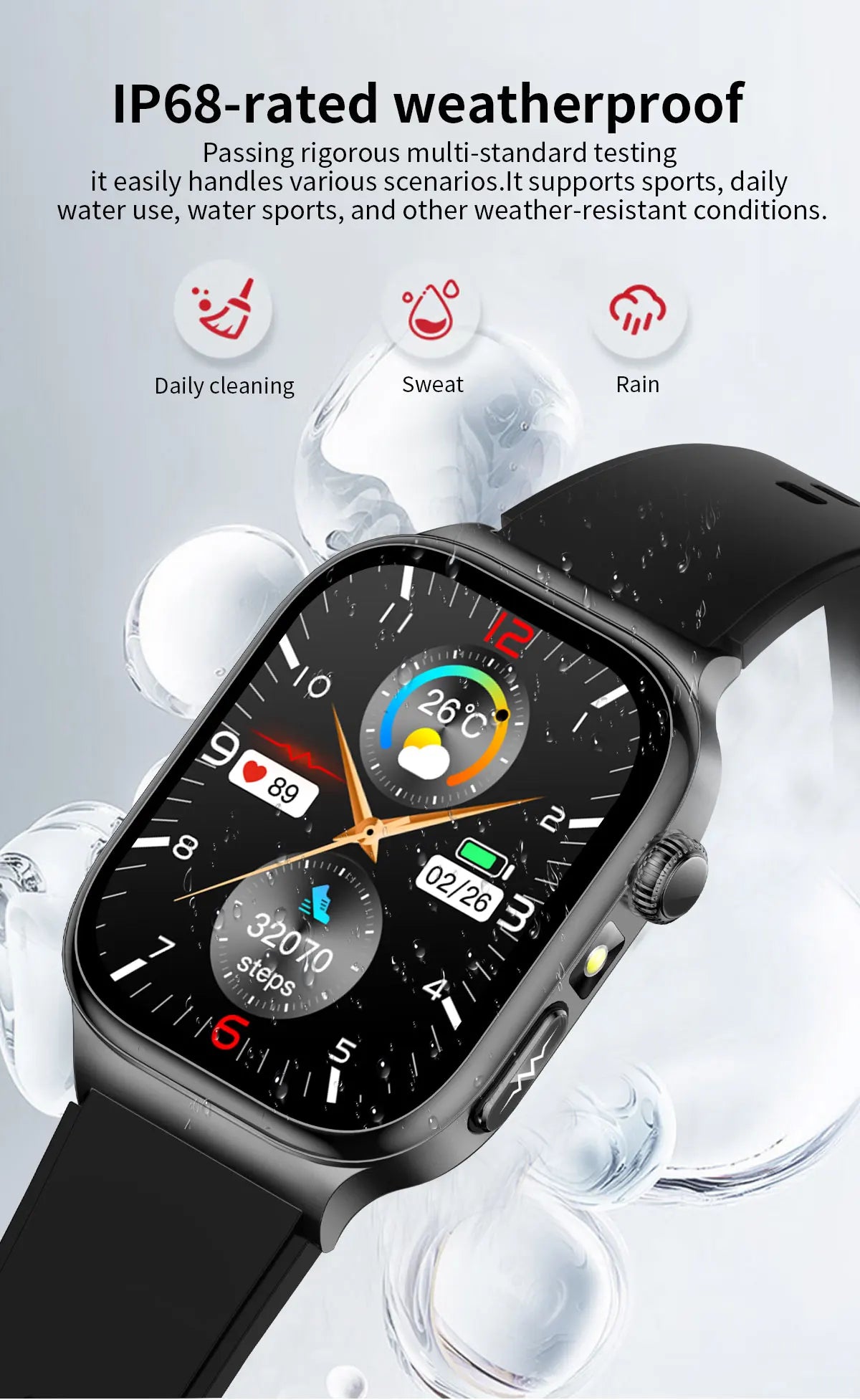 2026New Smart Watch Men Women AI Human Health diagnosis ECG+HRV Blood Pressure Uric acid Blood lipid Bluetooth Call Smartwatch