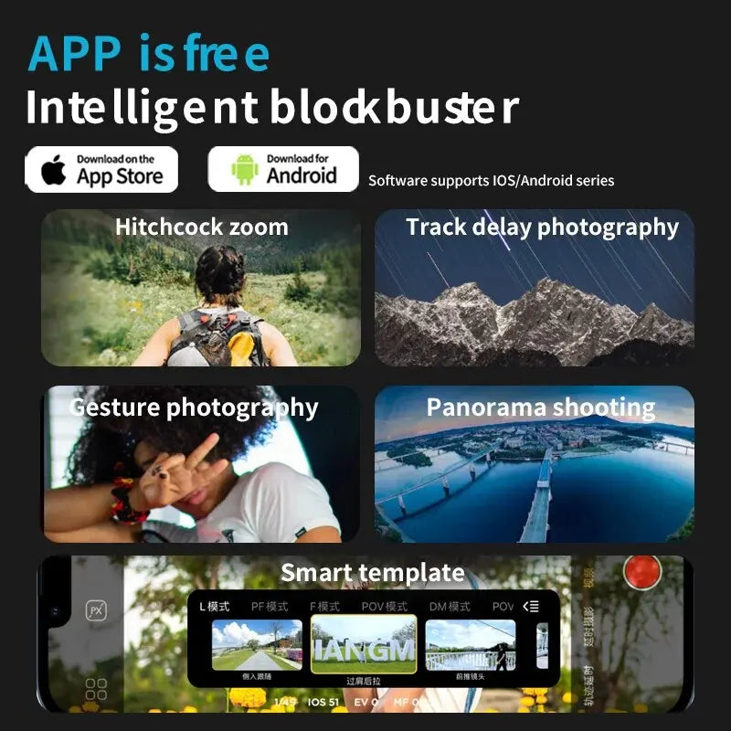 Aochuan 3-Axis AI Face-Tracking Handheld Smartphone Gimbal