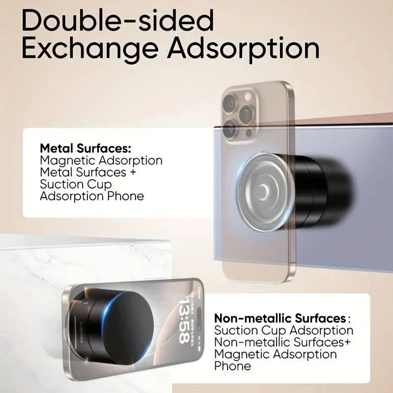 Car Magnetic Phone Holder Adjustable Rotating Suction Hands-Free Cell Phone Mount for Desktop Stand Accessory Durable Car Part