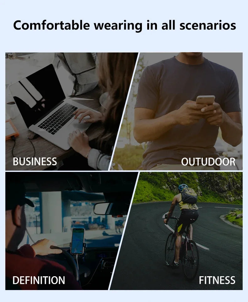 Lenovo EA400 OWS Wireless Bluetooth Earphones Noise Reduction Gaming Headphones HlFl Sound Quality Ear Clip for Xiaomi Phone
