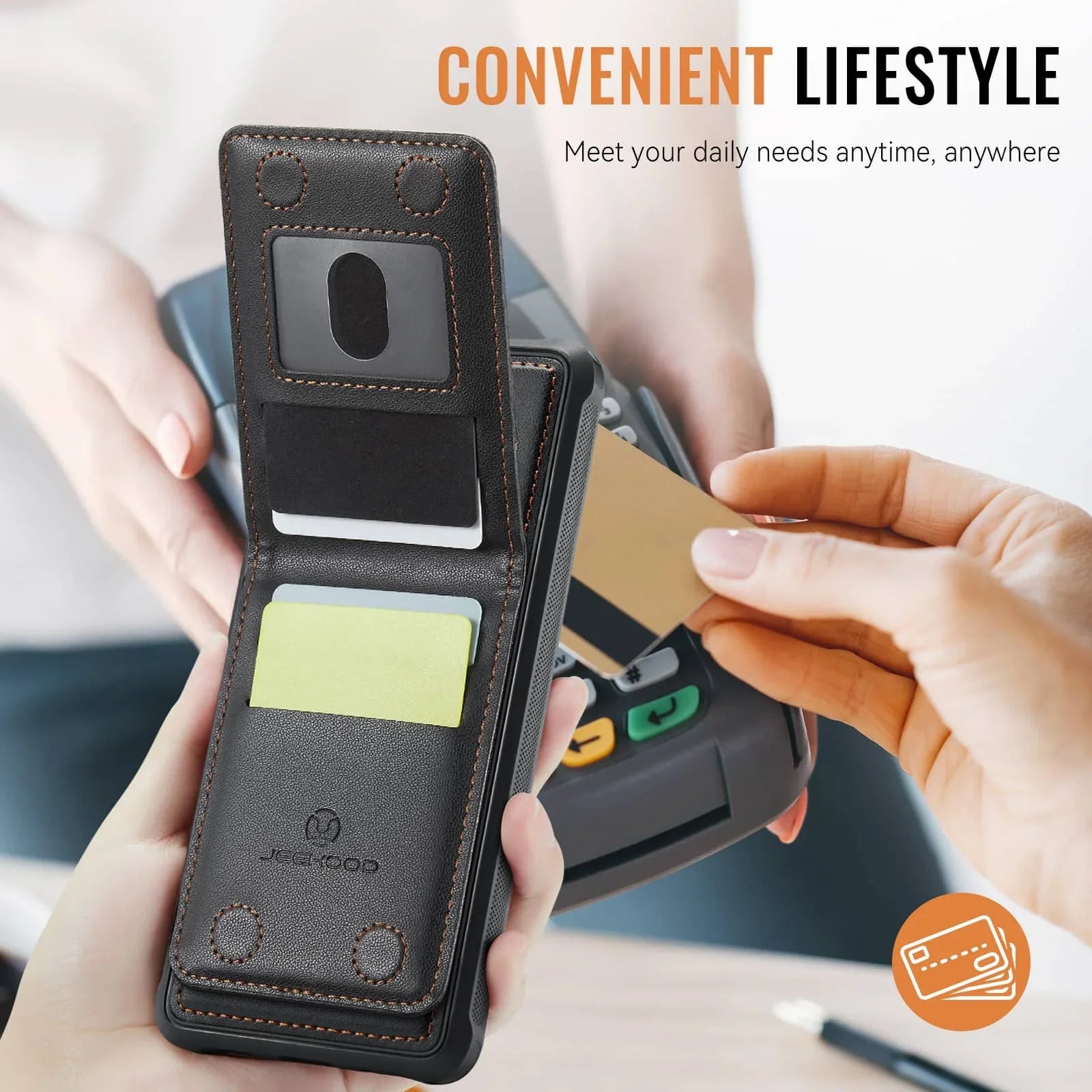 WeFor Magnetic Leather Wallet Case for Samsung Galaxy S24–S25