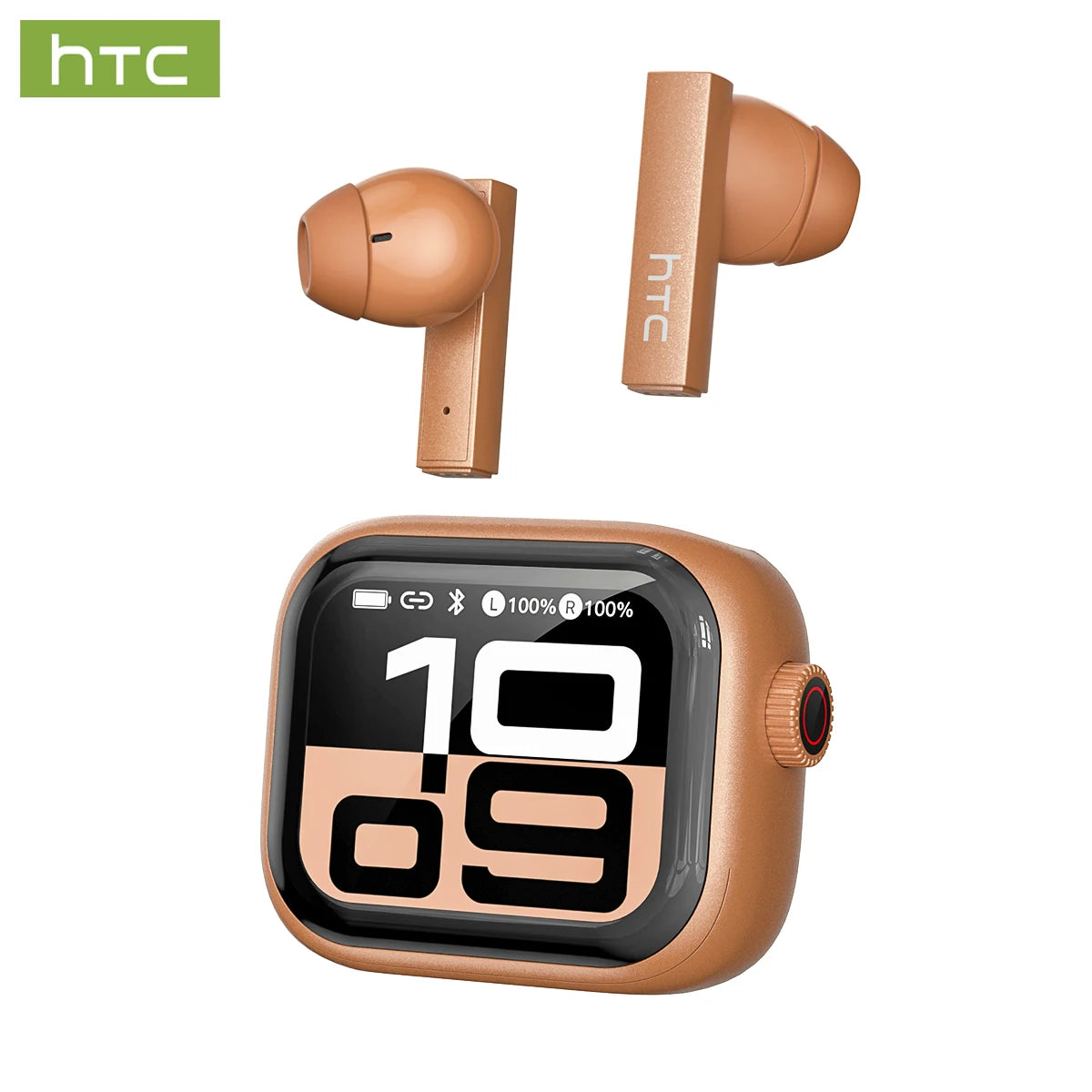 HTC NE40 TWS Wireless Earphones Bluetooth 6.0 ENC Noise Reduction Touch Control Earphones Touch Control Sports Headphones