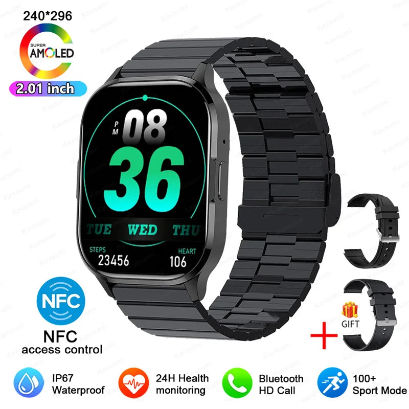 Ultra Thin Smart Watch Man Women Screen Always Display Time Sports Bracelet Bluetooth Call Fashion Smartwatch Health Custom dial