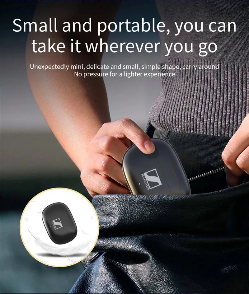 SENNHEISER Wireless Bluetooth Earphones TWS In-ear Earbuds Fitness Headphones Music Headset Motion Earphone Waterproof Earplugs